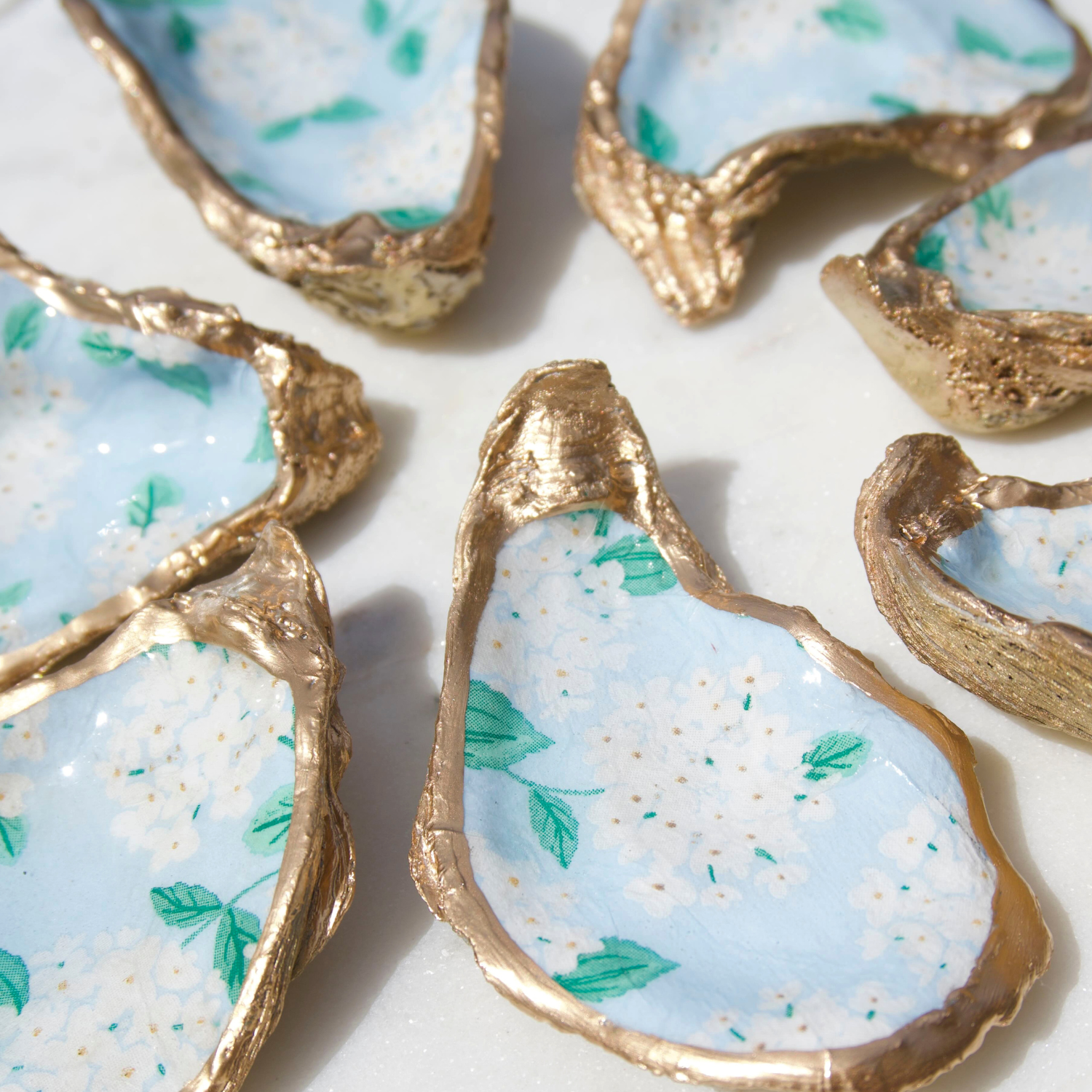 Hydrangeas Oyster Dish