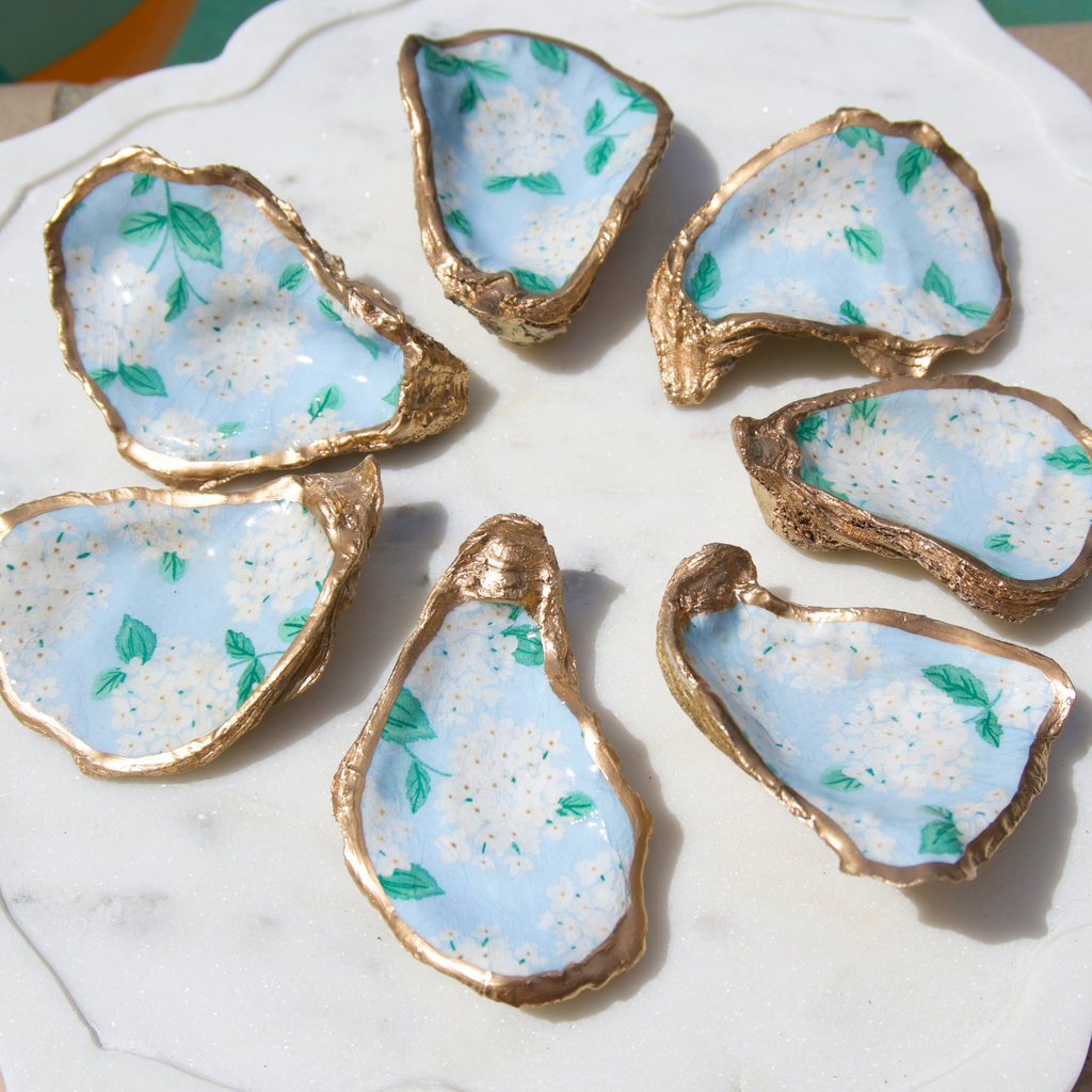 Hydrangeas Oyster Dish