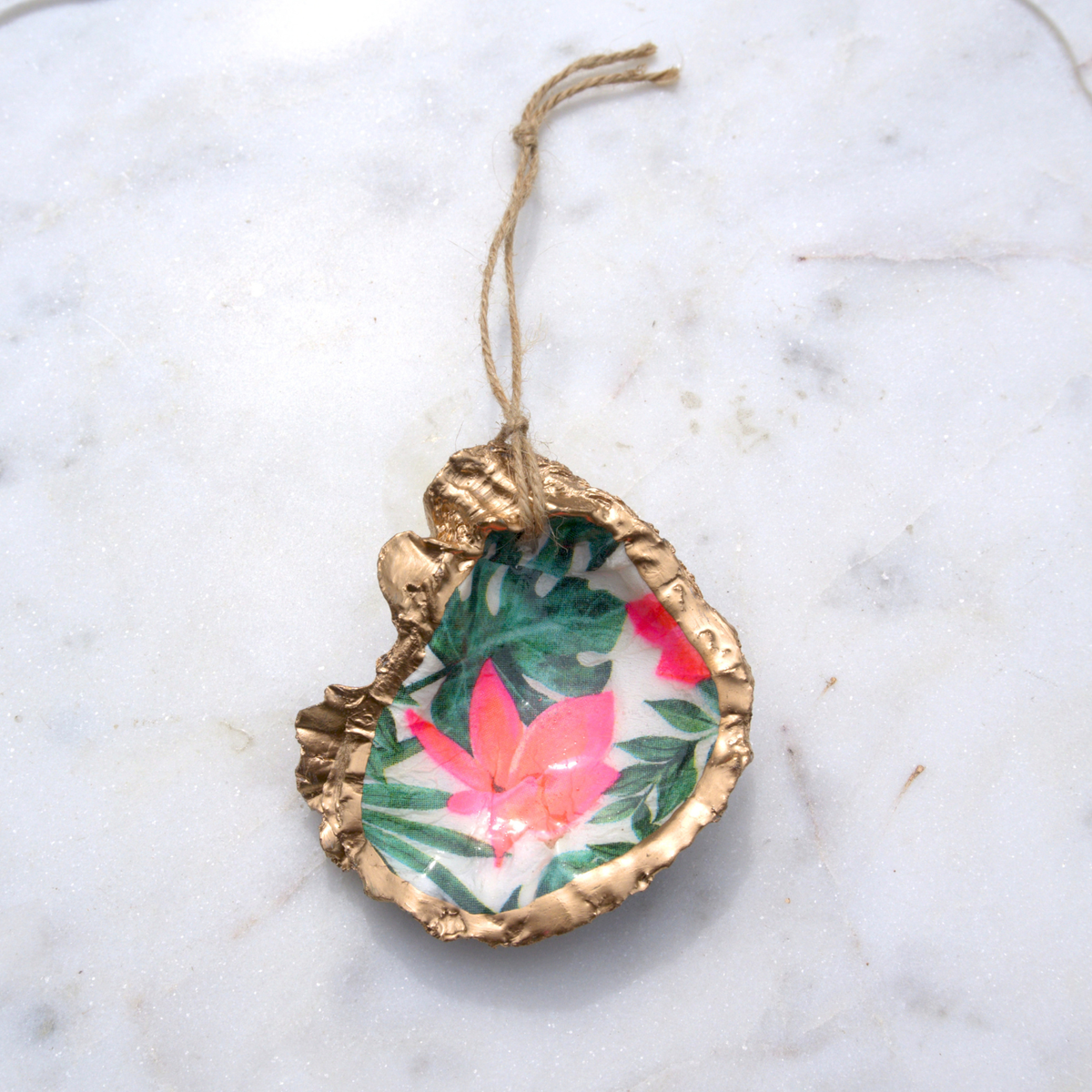 Sunset Bloom Oyster Ornament
