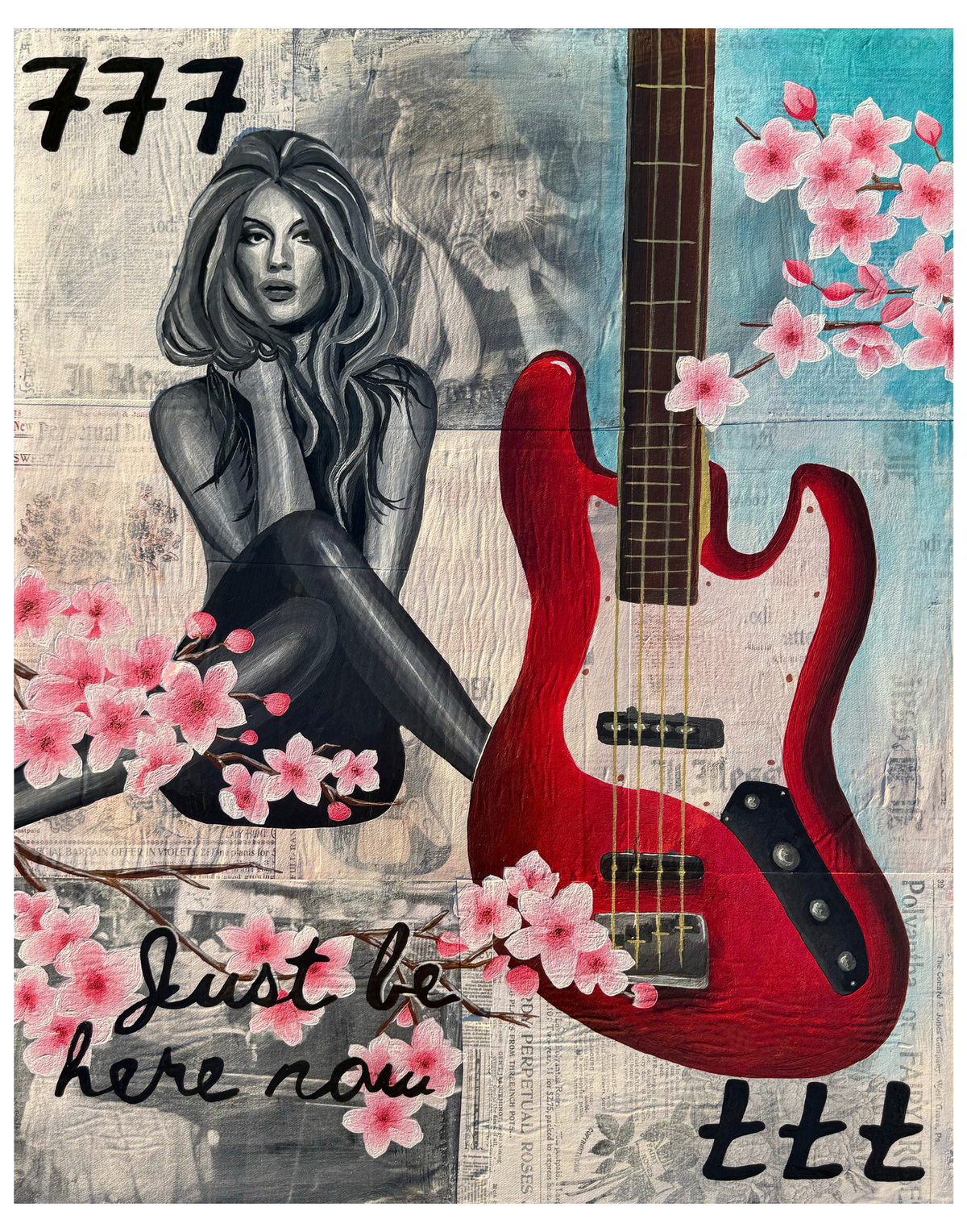 Just Be Here Now Art Print