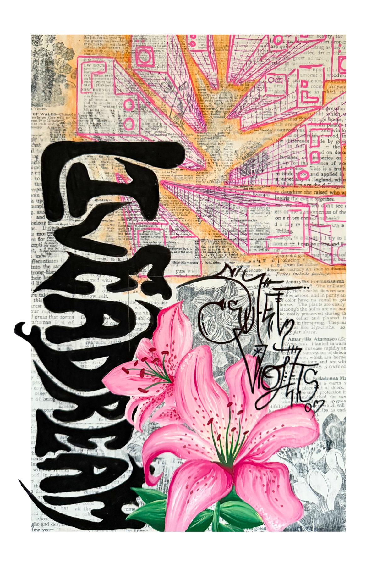 Lily Live a Dream Art Print
