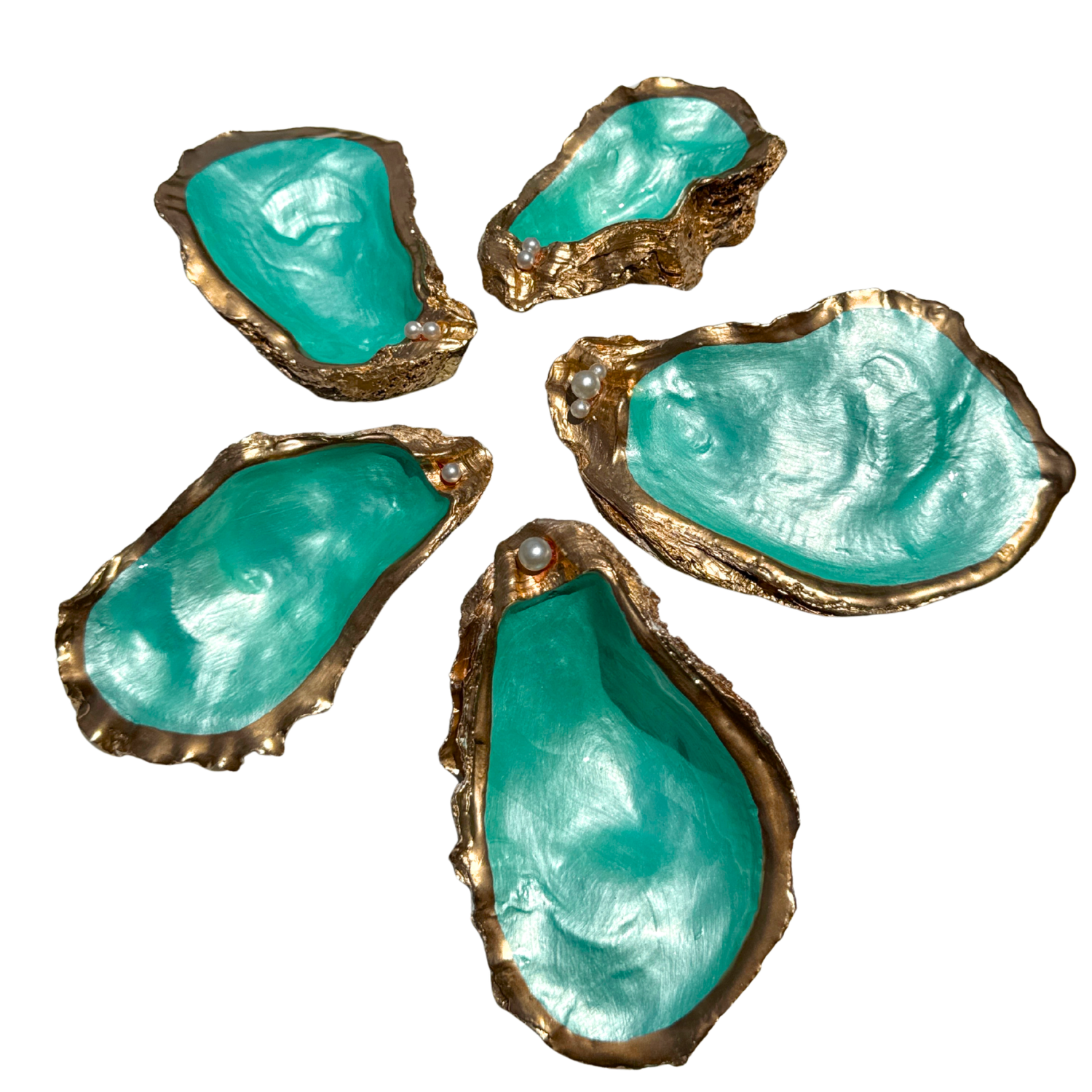 Pearlescent Emerald Oyster Dish