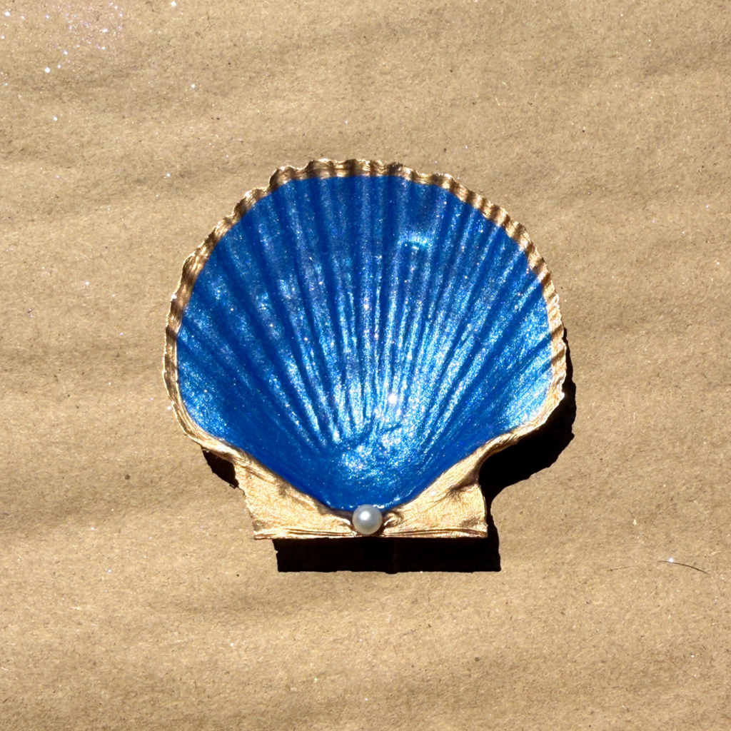 Midnight Blue Scallop Dish