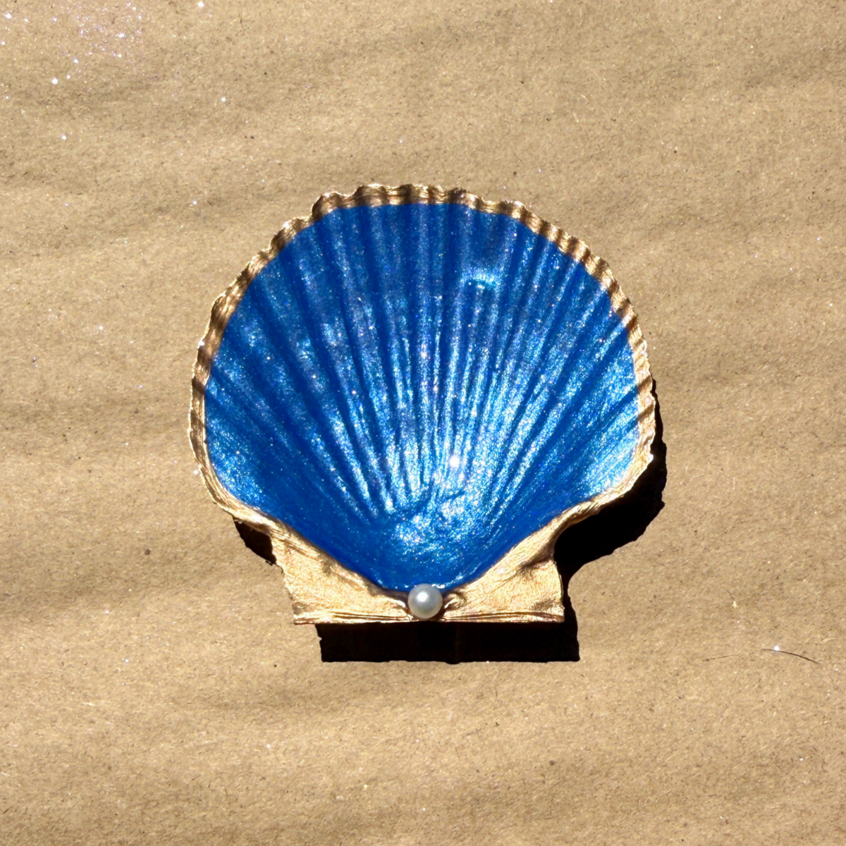 Midnight Blue Scallop Dish