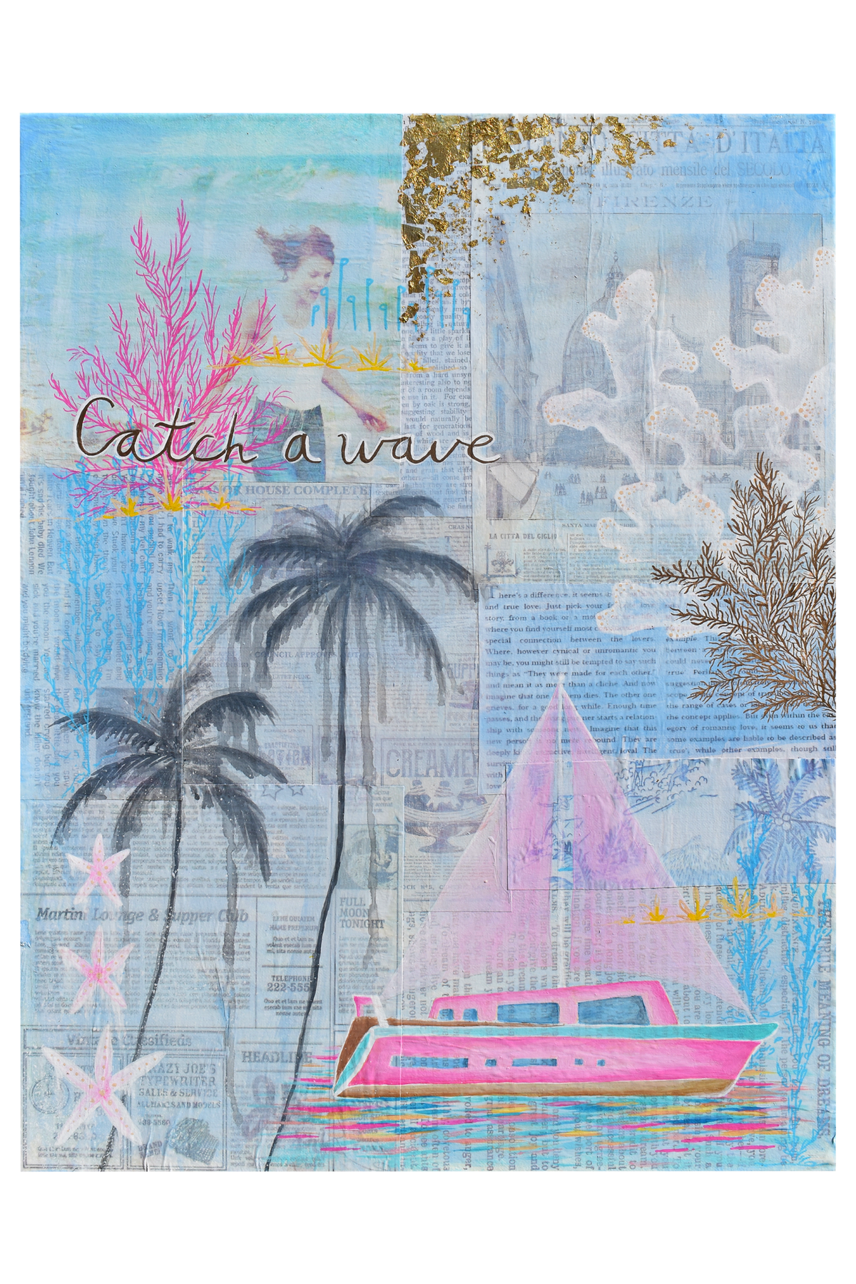 Catch a Wave Art Print
