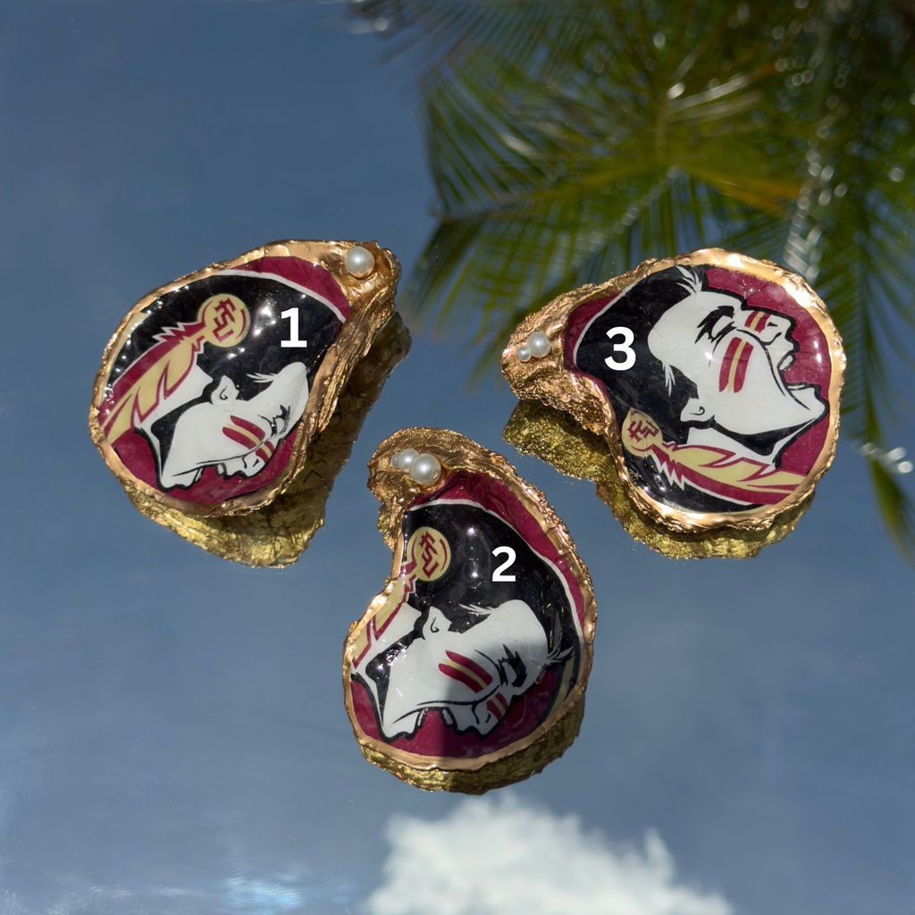 FSU Oyster Shell With Pearls