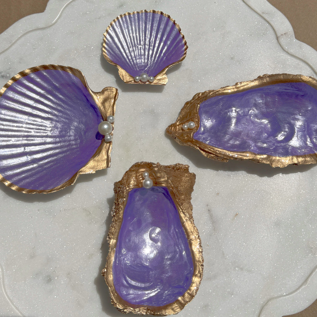 Pearlescent Purple Shell Dish