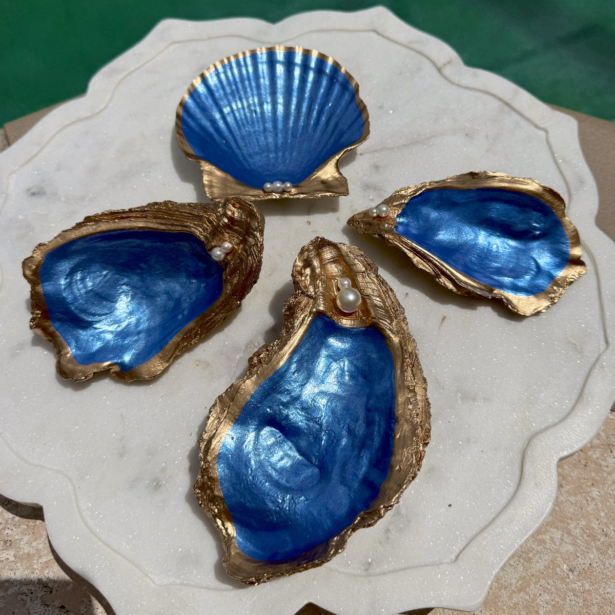 Midnight Blue Oyster Dish